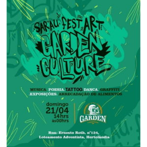 cartaz de divulgação do Sarau Fest Art Culture realizado em Hortolândia, 2019.