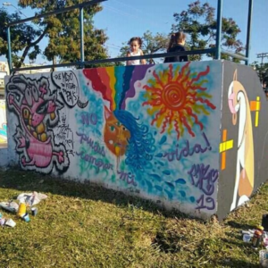 live painting que rolou na Caminhada dos Viralatinhas de Sumaré, 2019.